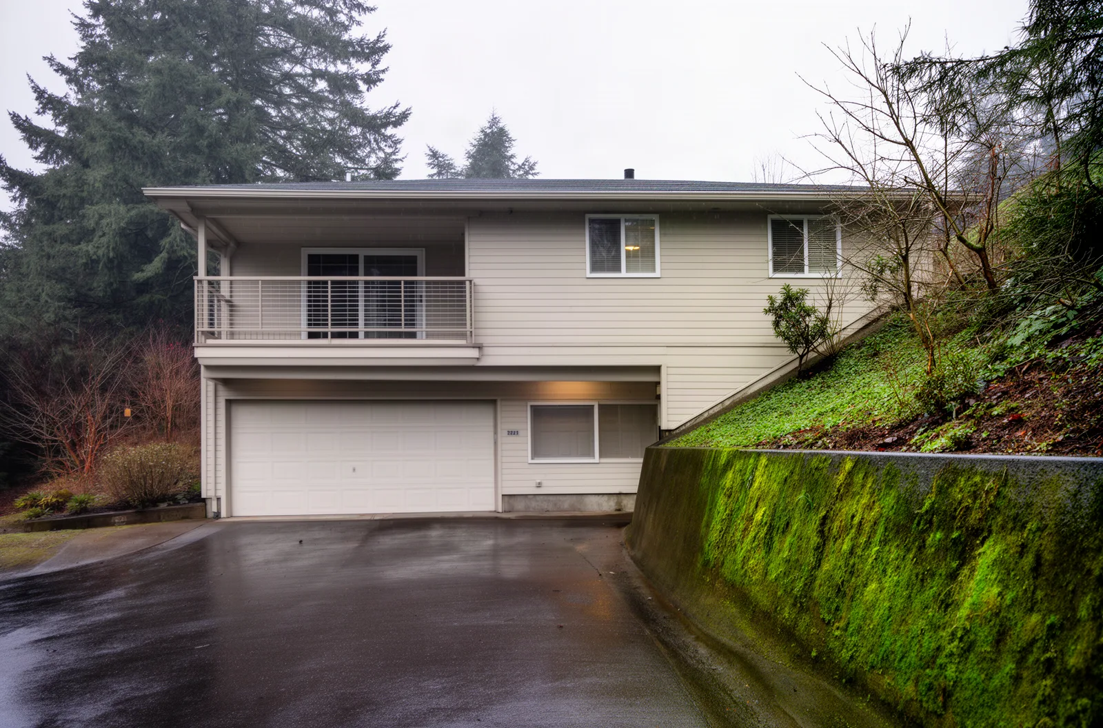A hillside Southwest Portland home with garage below the main floor